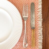 home placemat in apricot