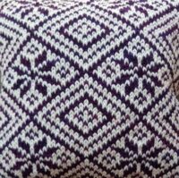 Knitted Diamond-Clematis Cushion CW2001 - All Wool Cover