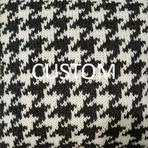 Custom Knitted Cushion - HoundsTooth